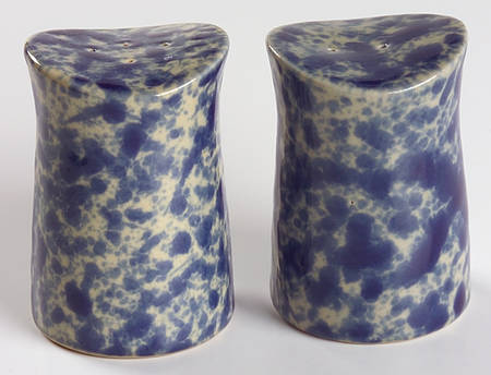 Agate Blue Salt & Pepper Set by Bennington Potters