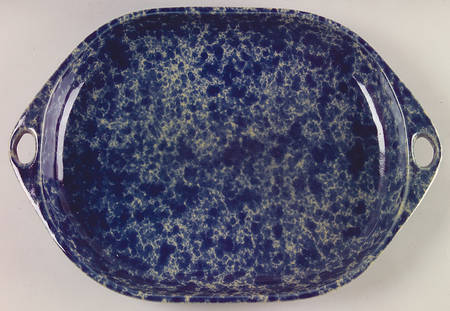 Agate Blue 14" Oval Handled Platter