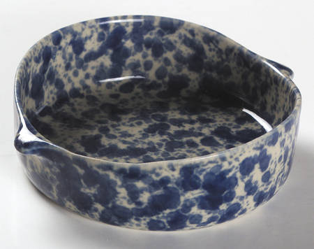 Agate Blue Lugged Fruit/Dessert (Sauce) Bowl