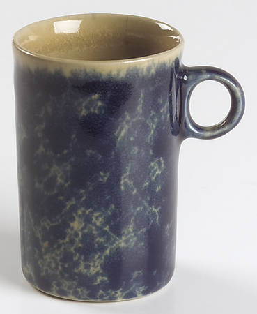 Agate Blue Flat Demitasse Cup