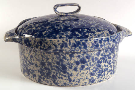 Agate Blue 2 Qt Round Covered Casserole