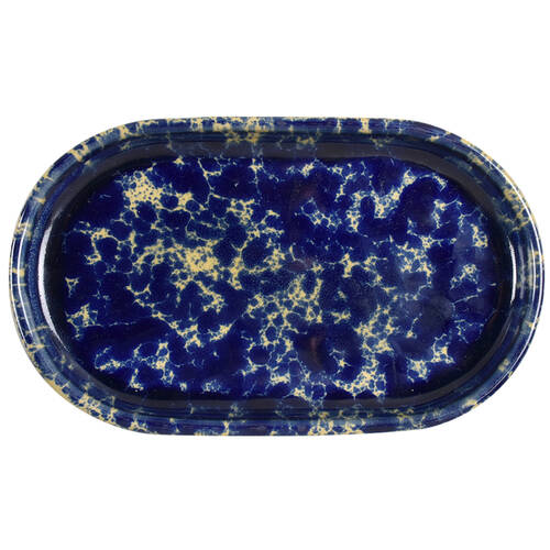 Agate Blue 10" Oval Tray