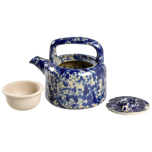 Agate Blue Mini Teapot with Infuser