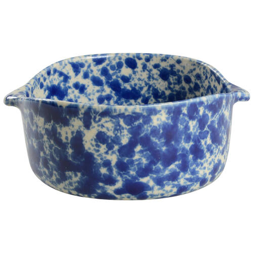 Agate Blue Lugged Soup Bowl by Bennington Potters