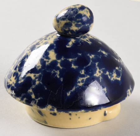 Agate Blue Lid for Tea for 1 Individual Teapot