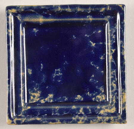 Agate Blue Underplate for 3" Square Planter