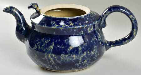 Agate Blue Teapot No Lid