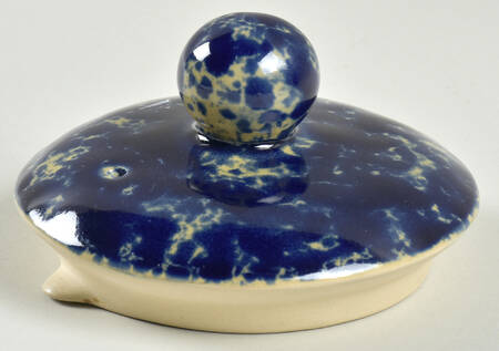 Agate Blue Lid for Teapot