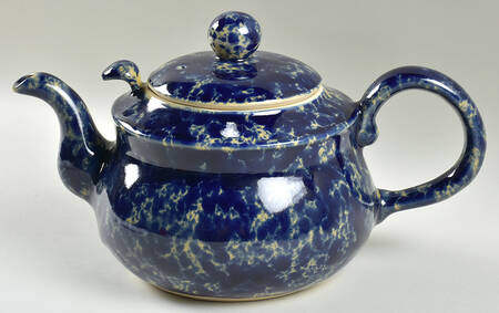 Agate Blue Teapot & Lid by Bennington Potters