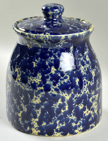 Agate Blue 7" Storage Jar & Lid