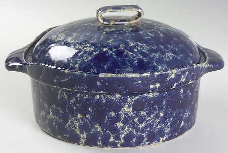 Agate Blue 1 Qt Round Covered Casserole