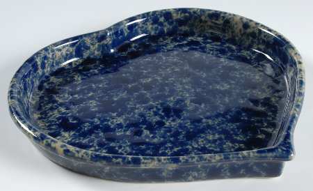 Agate Blue 8" Heart Plate
