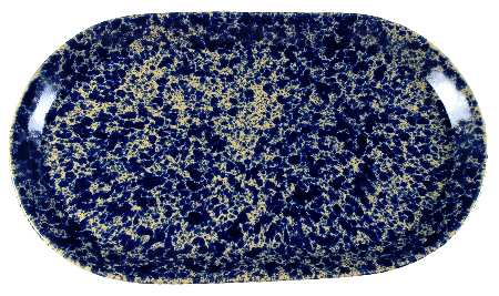 Agate Blue 18" Oval Tray