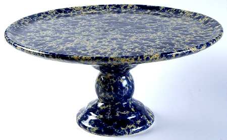 Agate Blue 12" Diameter Pedestal Cake Stand