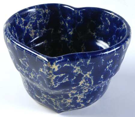 Agate Blue Heart Shaped Bowl by Bennington Potters