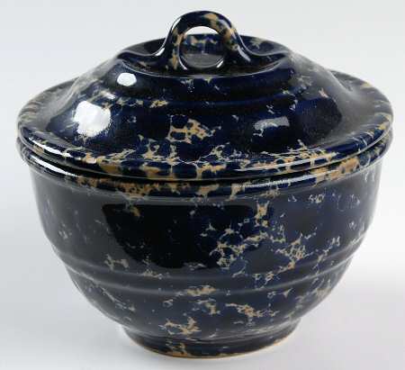 Agate Blue 3" Storage Crock & Lid