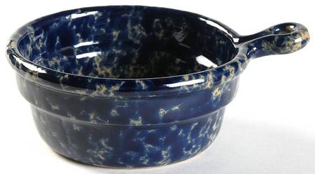 Agate Blue Onion Soup Bowl No Lid