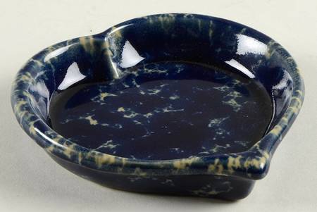 Agate Blue 5" Heart Plate