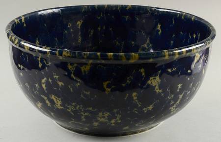 Agate Blue Round Great Bowl