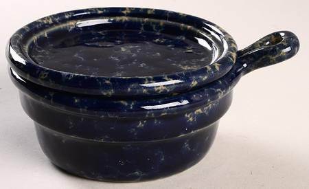 Agate Blue Covered Onion Soup