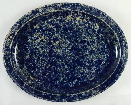 Agate Blue 19" Oval Serving Platter