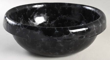 Agate Black Slate 10" Round Vegetable Bowl