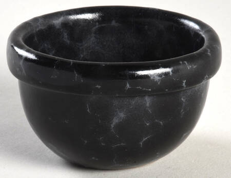 Agate Black Slate Small Open Crock
