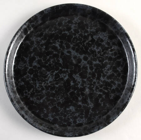 Agate Black Slate 12" Chop Plate (Round Platter)