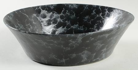 Agate Black Slate 9" Round Vegetable Bowl