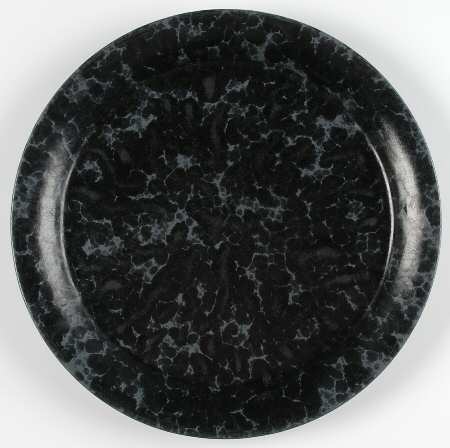 Agate Black Slate Dinner Plate