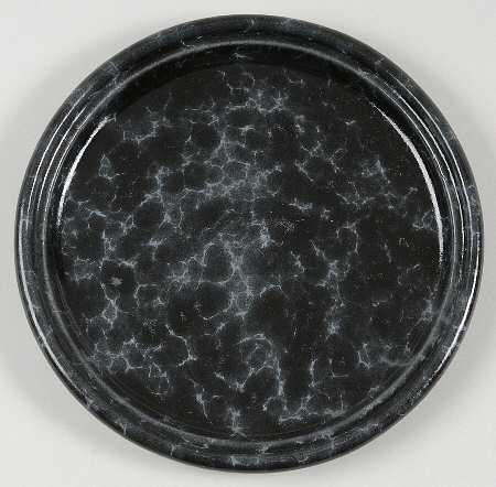 Agate Black Slate Salad Plate
