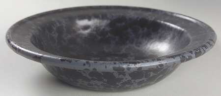 Agate Black Slate Rim Soup Bowl