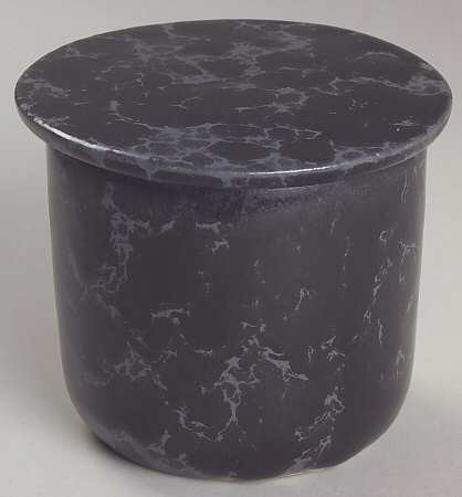 Agate Black Slate Sugar Bowl & Lid