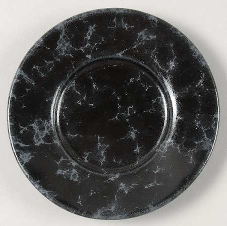 Agate Black Slate Saucer for Demitasse Cup