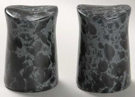 Agate Black Slate Salt & Pepper Set
