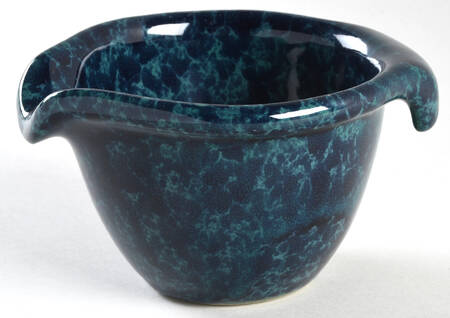 Agate Black and Green Small Batter Bowl
