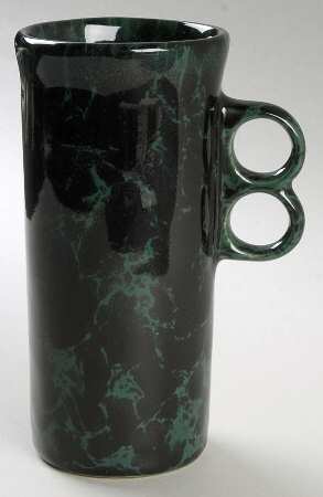 Agate Black and Green Trigger Mug