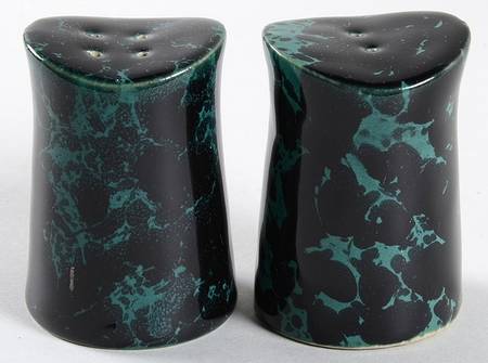 Agate Black and Green Salt & Pepper Set