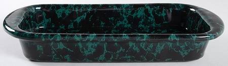 Agate Black and Green 14'' Lasagna