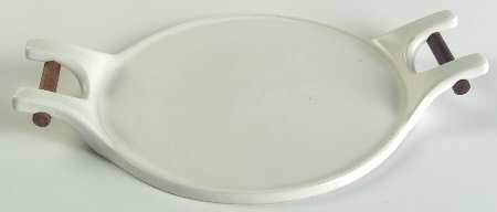 White 8" Round Trivet