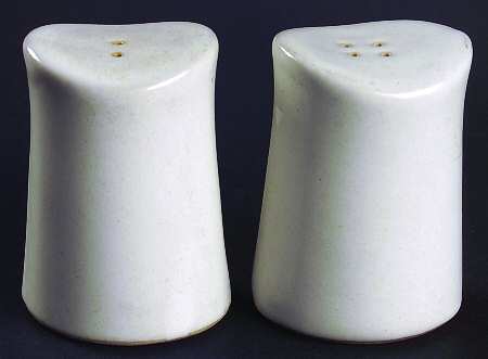 White Salt & Pepper Set by Bennington Potters