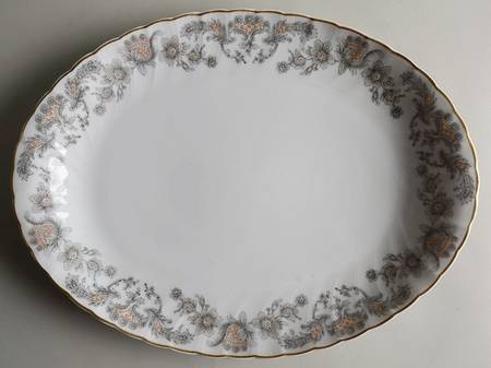 Alencon 13" Oval Serving Platter