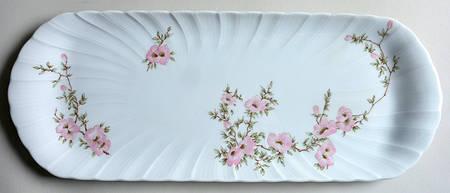 Amandine Oblong Cake Plate