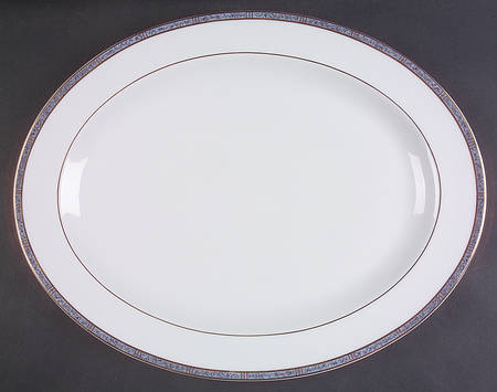 Antinea Bleu 15" Oval Serving Platter