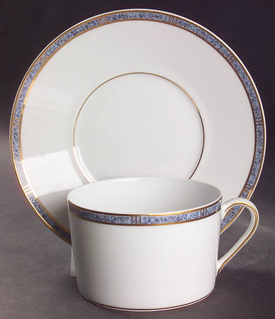 Antinea Bleu Breakfast Cup & Saucer Set