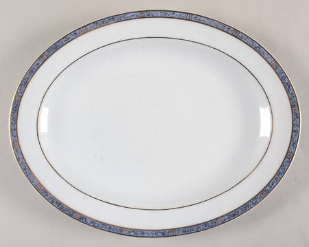 Antinea Bleu 11" Oval Serving Platter