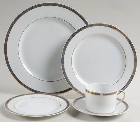 Antinea Anthracite 5 Piece Place Setting by Bernardaud