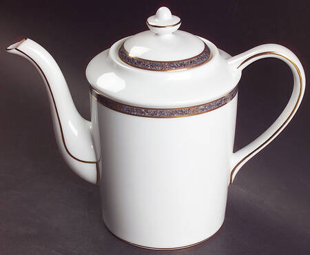Antinea Anthracite Coffee Pot & Lid by Bernardaud
