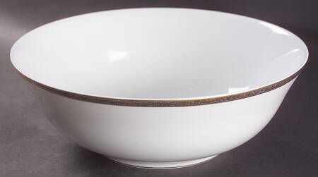 Antinea Anthracite 10" Large Salad Serving Bowl by Bernardaud