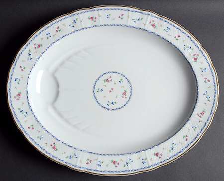 Artois Bleu 17" Oval Serving Platter